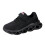 Kids Black Solid Hook-and-Loop Sneakers Size 33 1