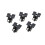 EASTIN 5Pcs Desktop Computer Mainboard With Fishtail Fixing Clip Socket Replacement 1