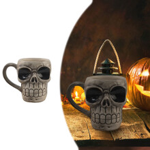 Κεραμική Κούπα Halloween με Σχέδιο Κεφαλής - 450ml