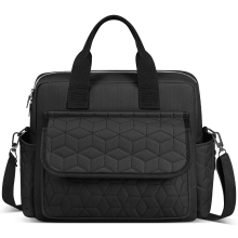 Bolsa de maternidade multifuncional com 3 bolsos térmicos, compartimentos para itens secos e molhados, grande capacidade, bolsa transversal para