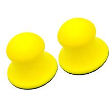 Lot de 2 tampons de polissage manuels pour l'entretien automobile, 7,15 x 7,15 cm