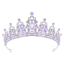 Tiara aus Legierung und Kristall für Damen – Märchenkrone