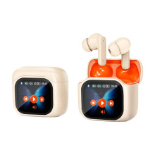 Trådlösa Bluetooth-hörlurar med LCD-färgskärm, realtidsöversättning, pekskärm, kompatibla med iOS/Android