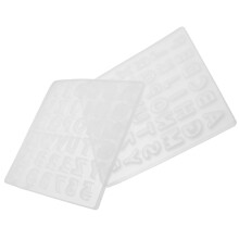 Conjunto de moldes de silicone para pingentes com o alfabeto OUNONA