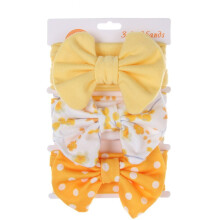 3 lazos para el cabello para niñas pequeñas y bebés, lazos grandes bordados con estampado floral hechos a mano, accesorios para el cabello,