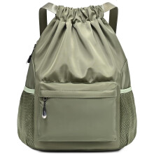 Mochila com cordão para mulheres, bolsa de ginástica impermeável com cordão para homens, pequena mochila com cordão para basquete, bolsa