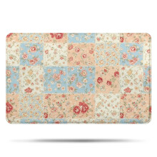 Tapis de bain fleuri Pioneer Flower, tapis antidérapant en microfibre avec envers en caoutchouc, doux, 51 x 81 cm, pour baignoire/douche.