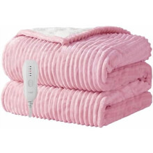 Heated Blanket Electric Blanket Throw 50”X60”-Heating Throw with 5 Heat Settings-3 Hours Auto Off,ETL Certified,Machine Washable (Pink)