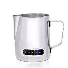 Pichet à lait en acier inoxydable avec affichage de la température, 350/590 ml, compatible avec toutes les machines à expresso