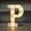 Letras luminosas de LED rosa com glitter, alfabeto de 30 cm (12 polegadas). 3