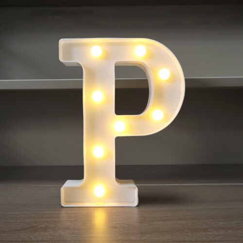 Letras luminosas de LED rosa com glitter, alfabeto de 30 cm (12 polegadas). 2