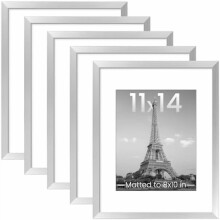 11x17 Picture Frames Set of 5, Silver
