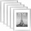 11x17 Picture Frames Set of 5, Silver 1