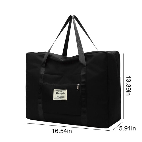 Πτυσσόμενη τσάντα ταξιδιού Duffel, αδιάβροχη νάιλον ελαφριά χειραποσκευή, συμπαγής 2