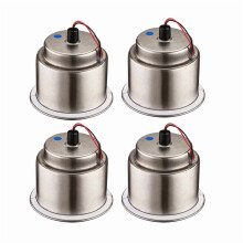 LED Drink Holder Stainless Steel Cup Shape 4 Pack