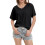 Γυναικεία Casual T-shirts με V λαιμόκοψη, κοντομάνικα, χαλαρή εφαρμογή, καλοκαιρινά, 1