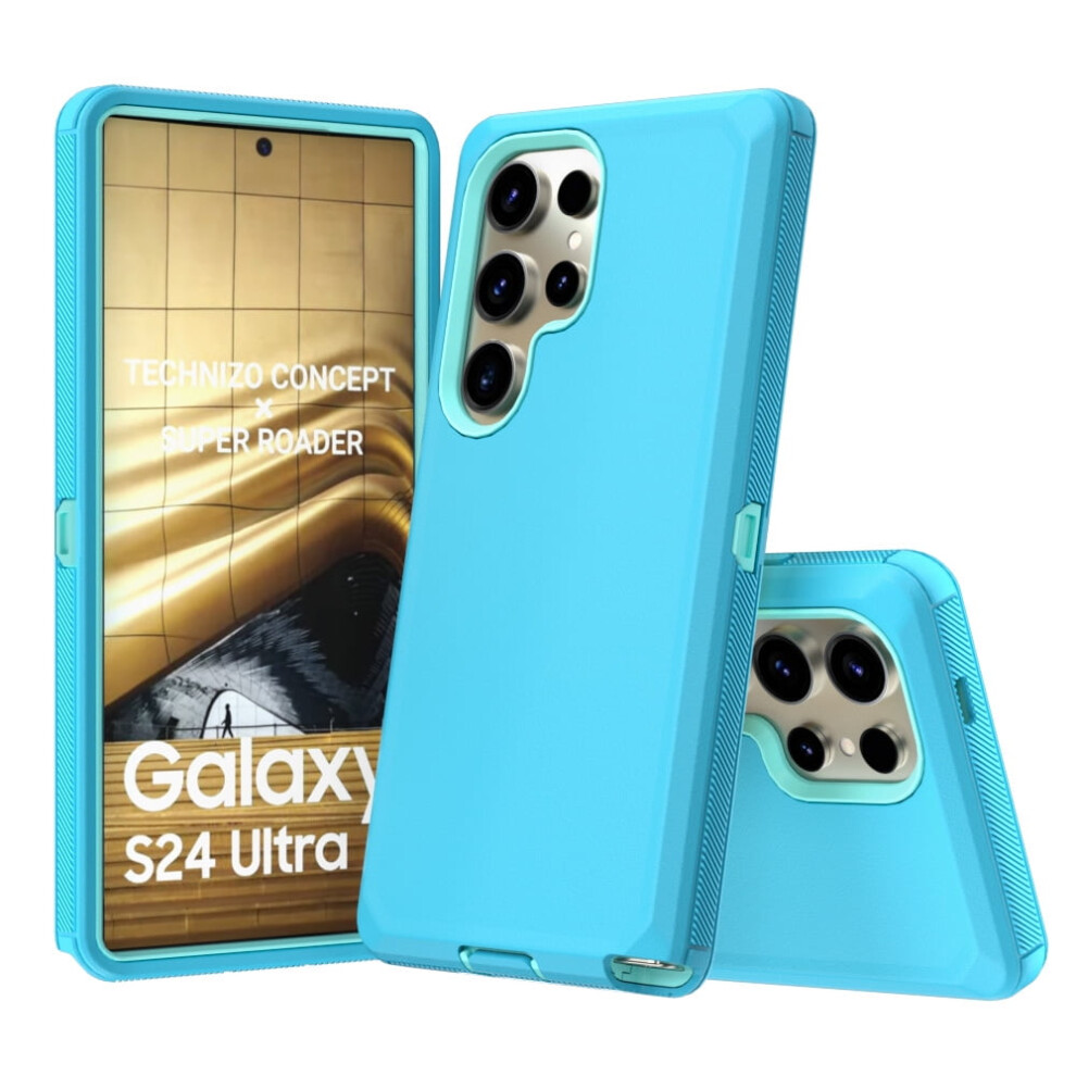 Xhy Compatible With Samsung Galaxy S24 Plus Case Â Military-Grade, 3-In-1 Shockproof Armor, Rugged & Detachable Â Green 9313598952103