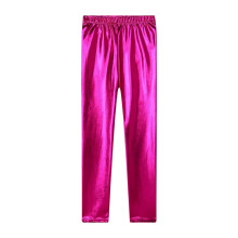 Ediodpoh Girls Metallic Leggings for Toddlers & Kids, Stretchy Casual Pants for Spring/Summer – Compatible with RD1, Size 7-8 Years