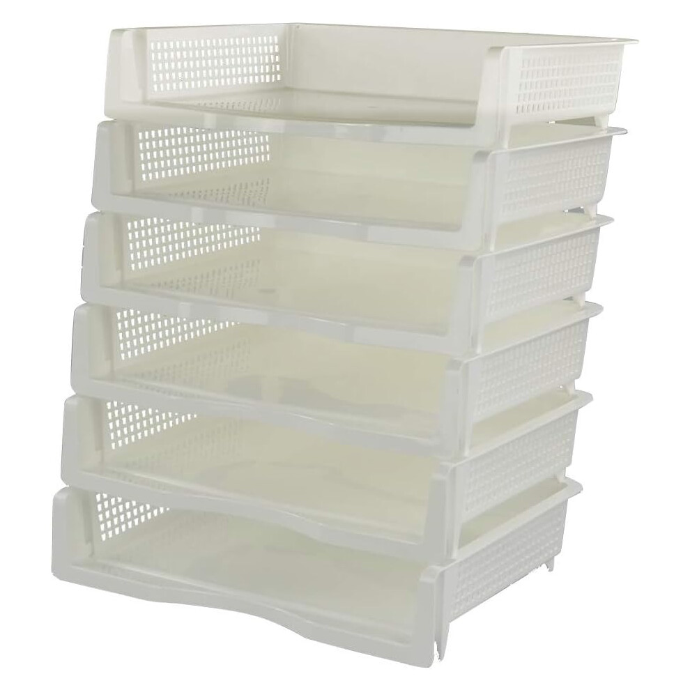 White Stackable A4 Document Tray
