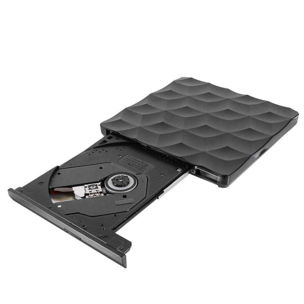 Ledmomo Portable Dvd Drive Usb 3.0 Cd Rom Burner For All Computers Black 9422877788170