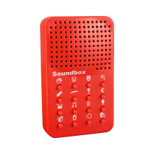Halloween Prank Sound Machine with 16 Spooky Sounds – Funny Atmosphere Creator for Parties, Haunted Houses & Trick-or-Treat Fun,Red