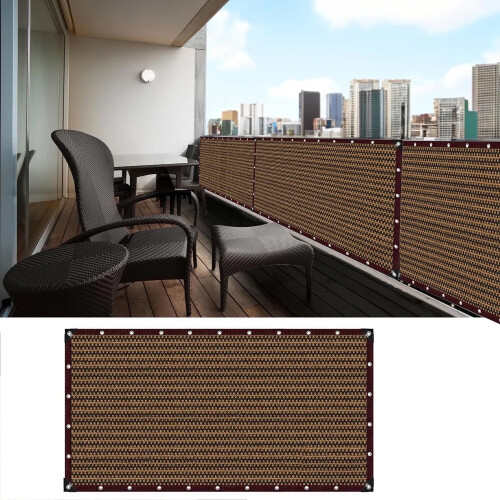 Κάλυμμα διαχωριστικού μπαλκονιού, 3ft x 9,8ft προστατευτικό μπαλκονιού που