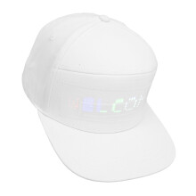 Programozható LED sapka, alkalmazásvezérlés, testreszabható szövegszínek, tökéletes eseményekre!