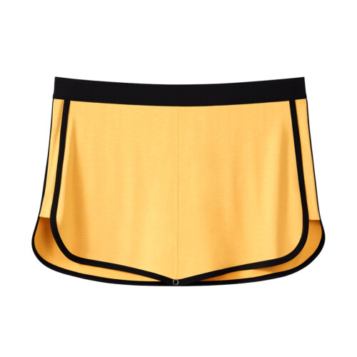 Cueca masculina HEVIRGO com forro triangular, cintura elástica e design de dupla camada. Modelo 3 em 1: cueca, calcinha e boxer.