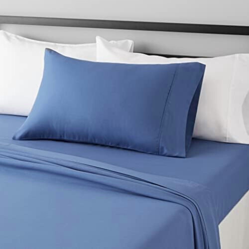 Roze Queen beddengoedset, 4-delig, van microvezel