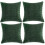 Καλύμματα Μαξιλαριού Hunter Green 18x18 ίντσες, Συσκευασία των 4 1