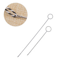 Crúca Fuála YEAHIBABY2Pcs Crúcaí Cróiseála Snáthaide Casóra Airgid do Cheardaithe agus do Shéaraitheoirí