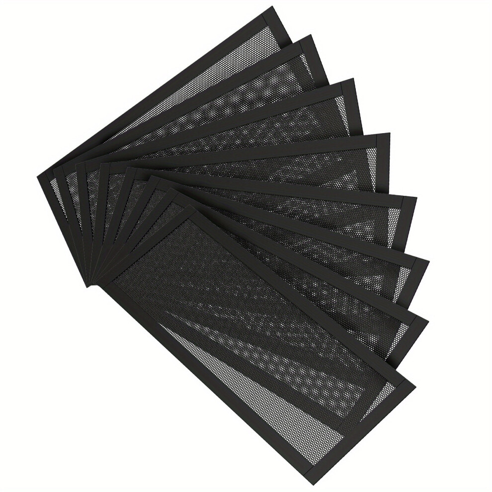 Eastin 8-Pack Magnetic Air Vent Filters 10X4", Pvc Mesh + Strong Magnet, Reusable Dust/Hair Trap For Floor/Wall Vents, Compatible With Standard 9422877297368
