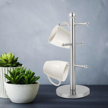 Stainless Steel Drinkware Rack, Stylish Functional Mug Storage for Home, Office Hotel Use