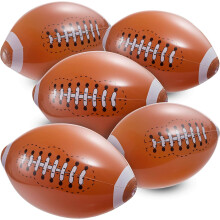 Bedwina 12-Pack 16" Inflatable Footballs – Party Decor, Game Day & Birthday Favors, Goodie Bag Stuffers