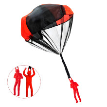 Hand Toss Parachute Christmas Toys,Christmas Stocking Stuffers,Outdoor Funny Parachute Toys,Air Flying Christmas Party Favors,Red
