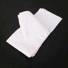 Conjunto de 12 Toalhas de Suor Infantis Brancas Absorventes