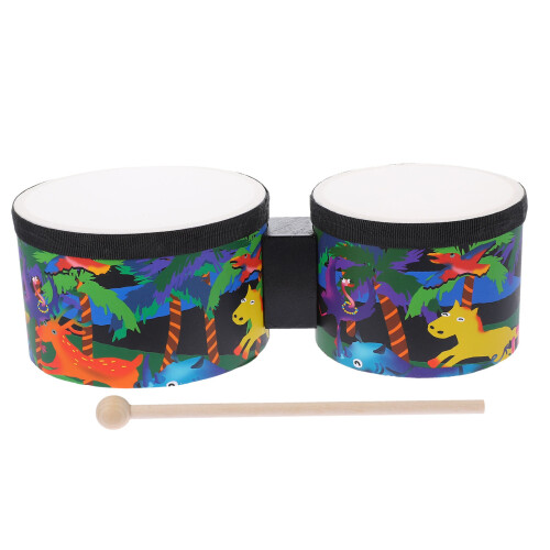 2Ensembles Tambour Bois Assorti Accessoires Percussion Main