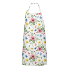 Pioneer Flower Floral Apron Cotton-Linen 33x27 Inch