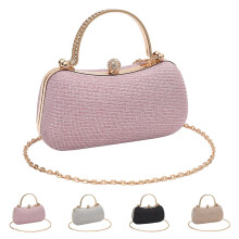 Clutch Purses for Women Elegant Ladies Evening Chain Shoulder Bag Top Handle Crossbody Handbags for Wedding Banquet Gold