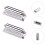 2 Pcs Lugs Drum Clamp Clamp Microphone Percussion 6.65X2.5CM Silver 1