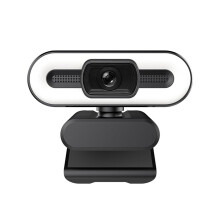 Full HD 1080P 2K 4K webcam met autofocus, invullicht en microfoon voor live-uitzendingen, USB-aansluiting, hoge compatibiliteit.