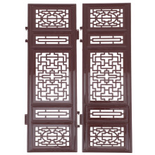 OUNONA1Pair Divisori per ambienti in miniatura, decorativi, in plastica marrone, accessori per casa delle bambole, per scenari e progetti creativi.