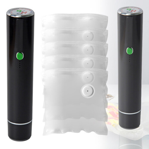 Machine sous vide compacte sans fil avec sacs réutilisables