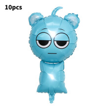 (Blue) Sprunki Foil Cartoon Balloons Colorful Wedding Festival Birthday Decoration