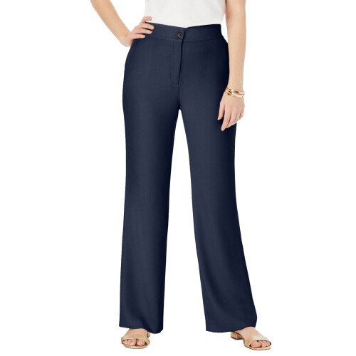 Women's Plus Size Tummy Control Bi-Stretch Bootcut Pant