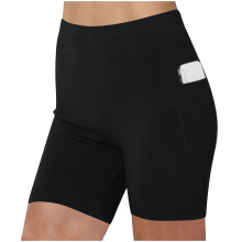 Liquidação de verão! Shorts femininos de ioga, fitness, corrida e academia, em algodão, estilo ciclista, com bolsos, pretos, tamanho 2XL.