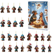 Calendar de Advent de Crăciun reutilizabil, 24 de zile