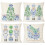 Kerstkussenhoezen 18x18 inch polyester 1