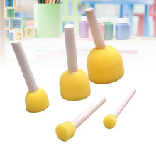 Pack of round paint sponge brushes children's painting tools sponge dotting tool set suitable for painting crafts and DIY