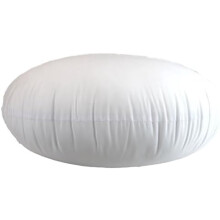 Garniture de coussin ronde, rembourrage en polyester hypoallergénique, housse 100 % coton mélangé, pour coussin décoratif, coussin de canapé ou